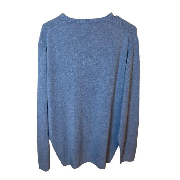 Docker’s Mens XL Light Blue Long Sleeve Pullover Crewneck Sweater - Picture 3 of 4